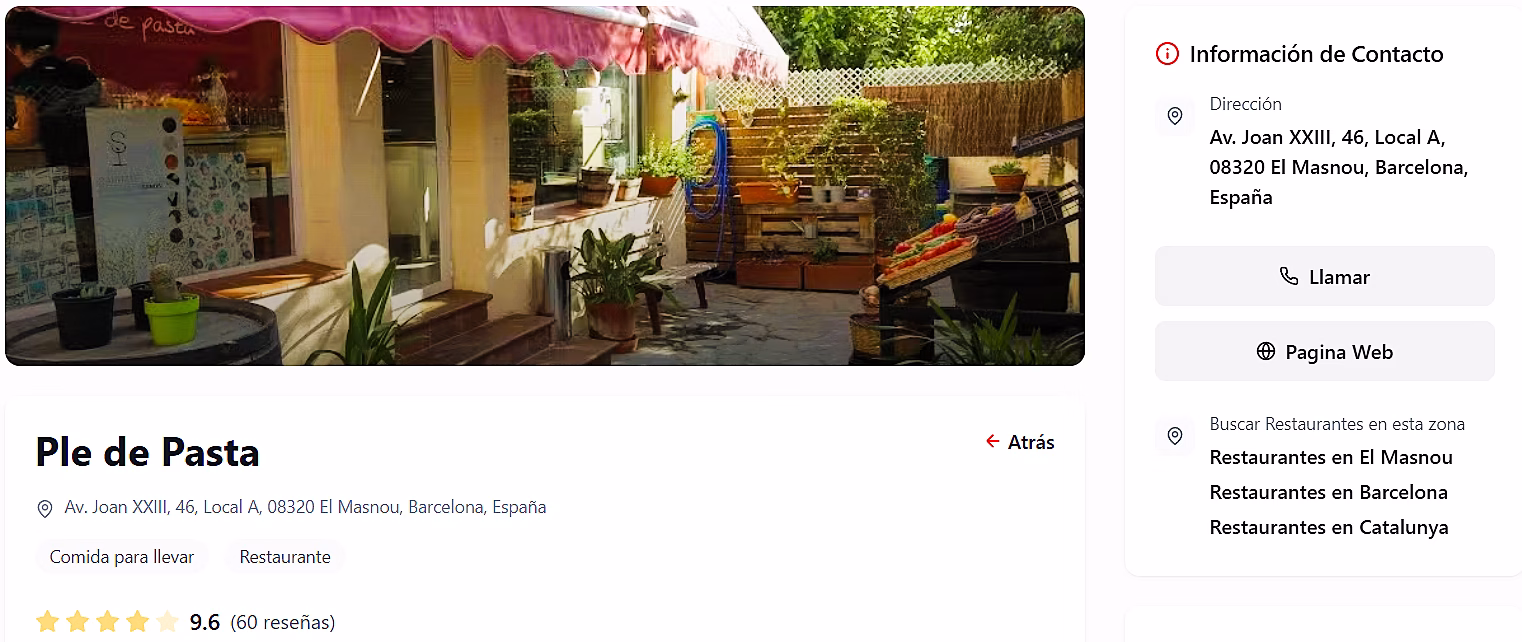 Comida para llevar el Masnou