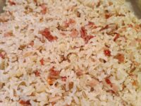 Arroz Integral con Pipas y Bacon