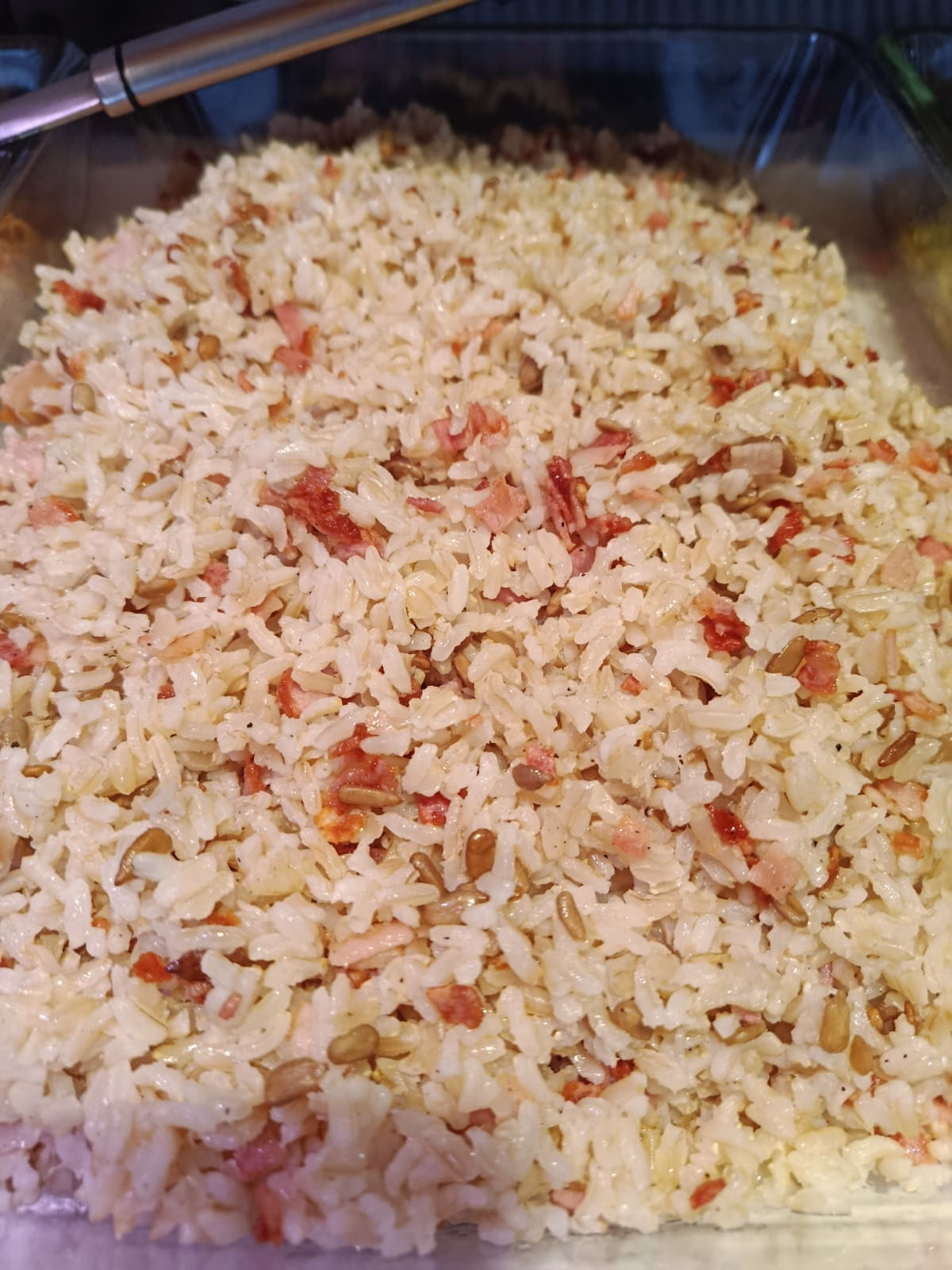 Arroz Integral con Pipas y Bacon