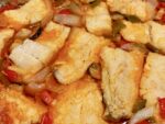 Bacalao rebozado con salsa